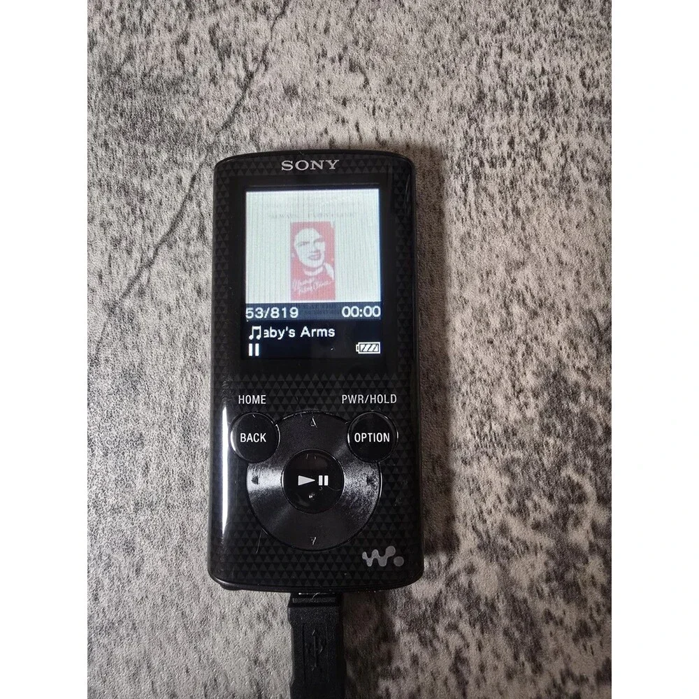 Sony Walkman NWZ-E384 8 GB Black 2.4-inch LCD Handheld MP3 Digital Media Player